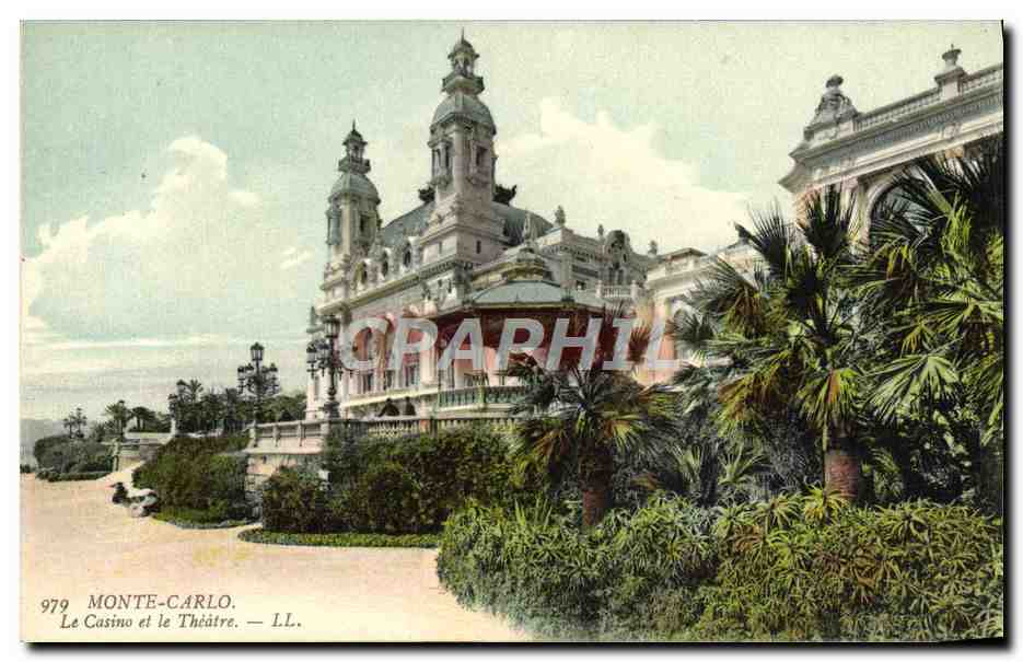 CPA Monte Carlo Le Casino et le Theatre