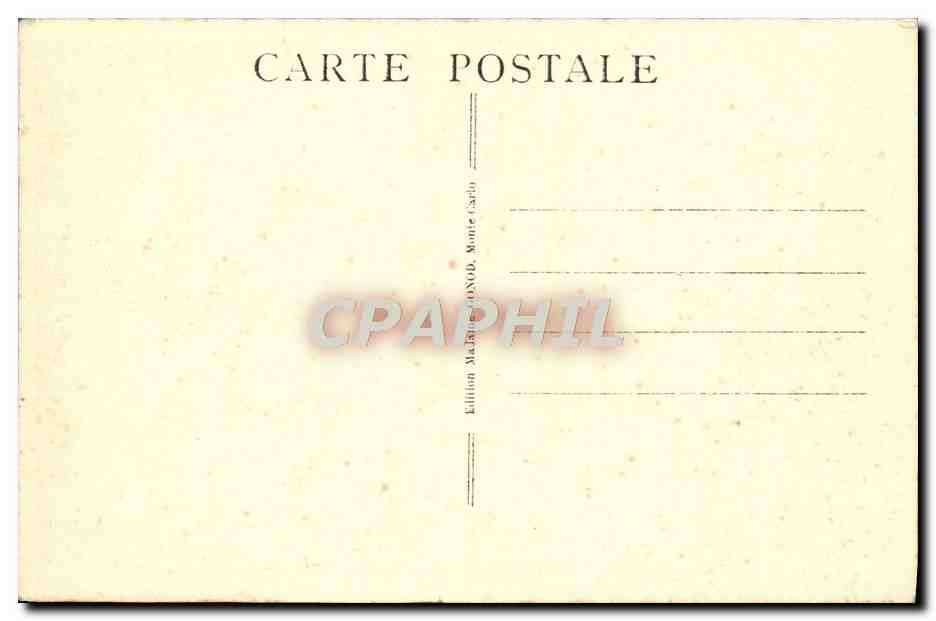 CPA Monte Carlo Le Cafe de Paris Vue Prise de l'entree du casino — Rückseite