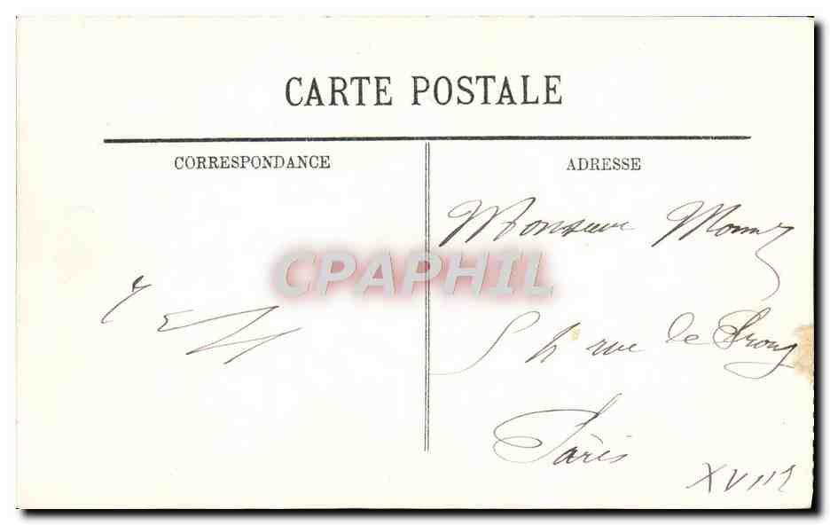 CPA Monte Carlo Vue de Monaco Bateau — Rückseite