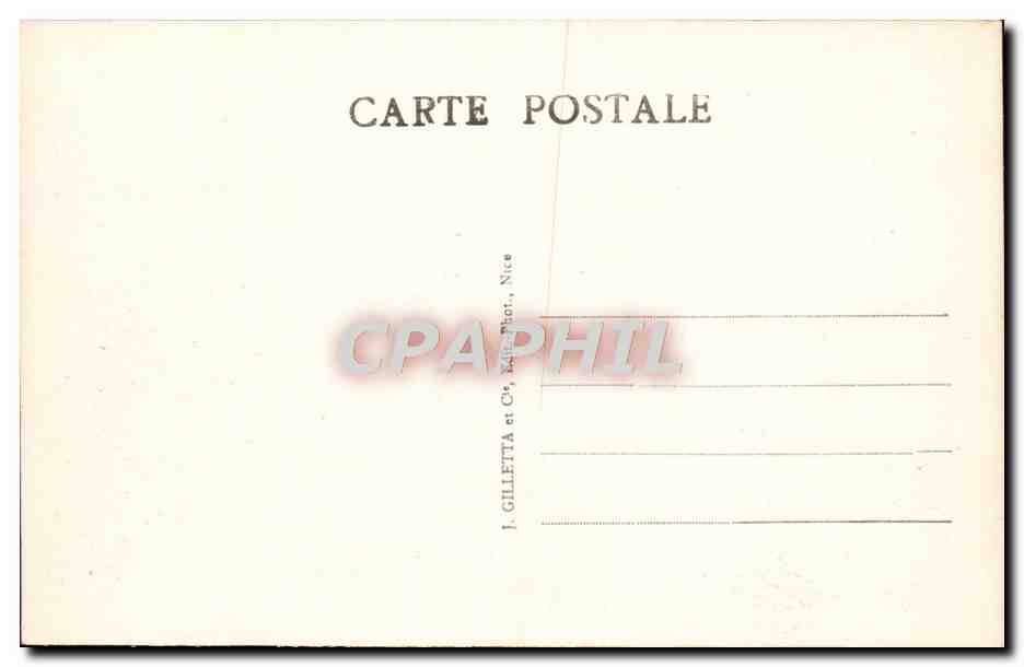 CPA Monte Carlo Le Casino et Jardins Les Boulingrins — Verso