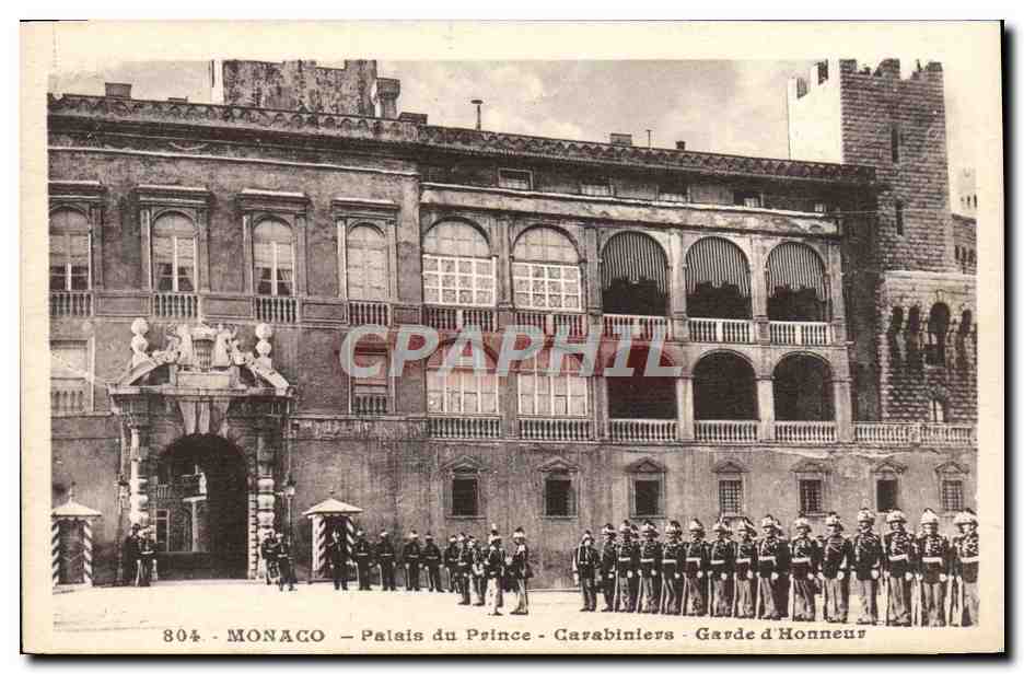 Monaco - Palais du Prince - Carabiniers - Garde d'Honneur