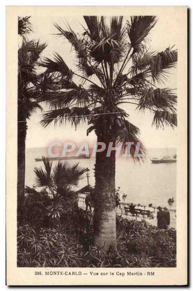CPA Monte Carlo Vue Sur le Cap Martin