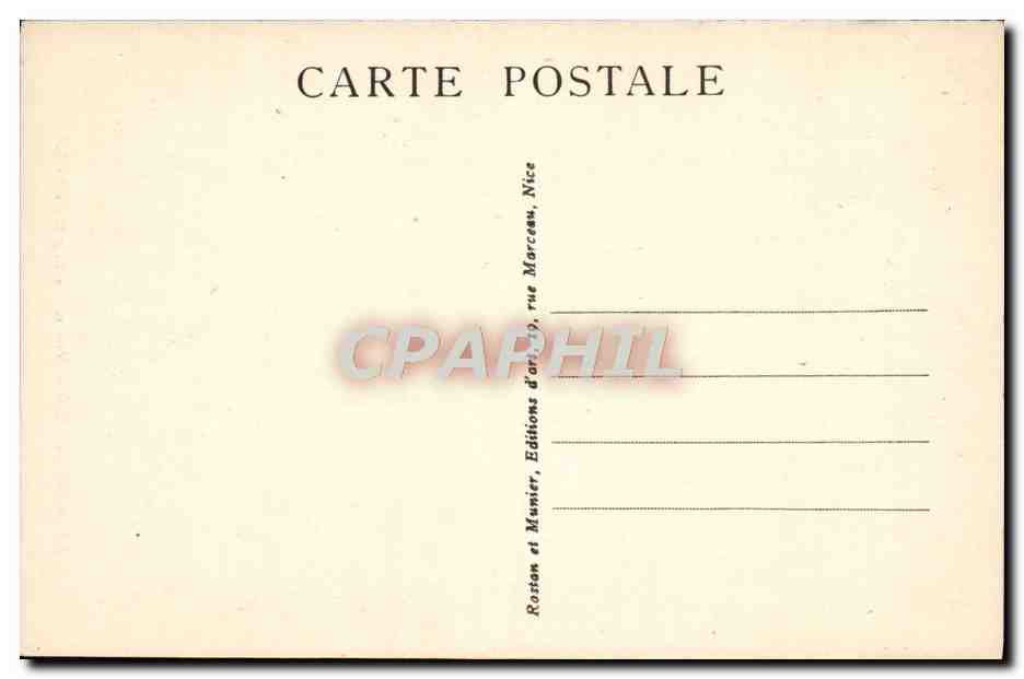CPA Monte Carlo Vue Sur le Cap Martin — Verso