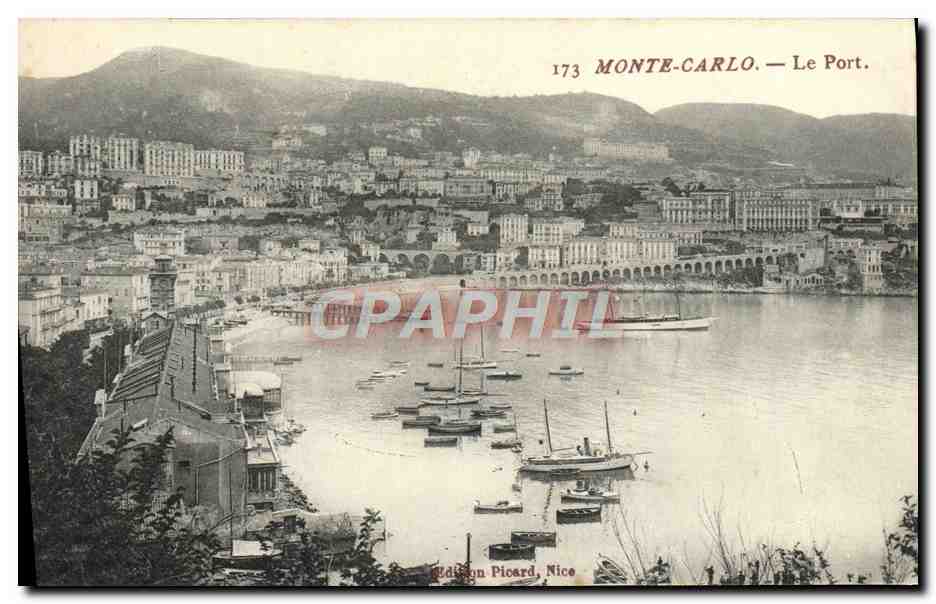 CPA Monte Carlo Le Port Bateaux