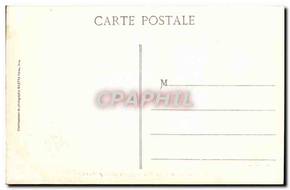 CPA Monaco La Principaute et Cap Martin — Rückseite