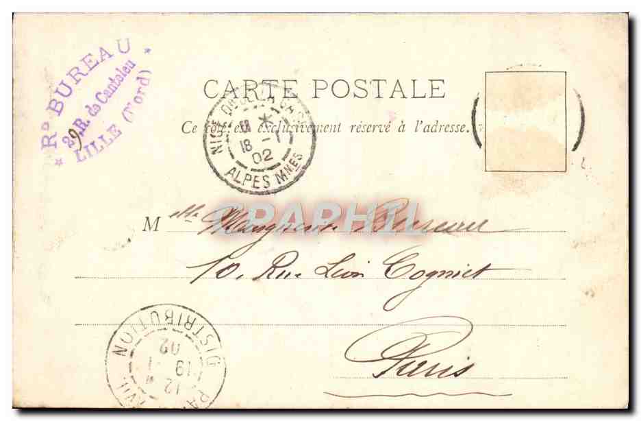 CPA Monte Carlo Jardins — Rückseite