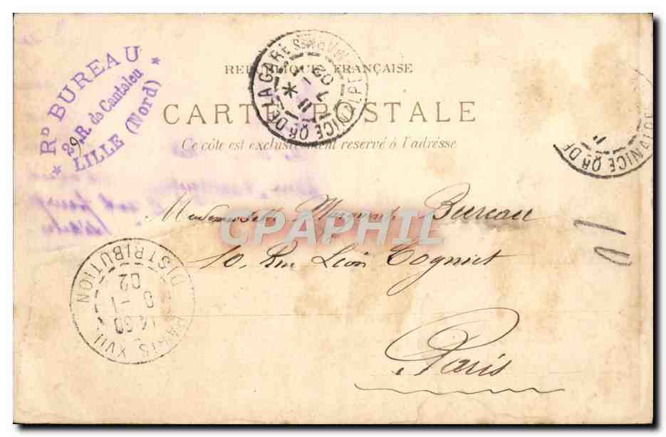 CPA Monte Carlo Terrasse des jardins et vue sur Monaco — Rückseite