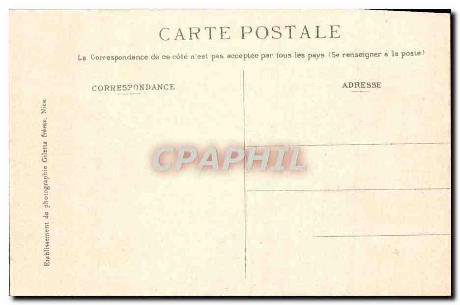 CPA Monte Carlo Le Jardin — Rückseite