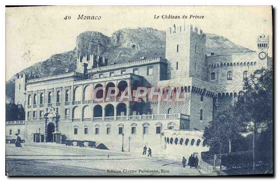 CPA Monaco Le Chateau du Prince
