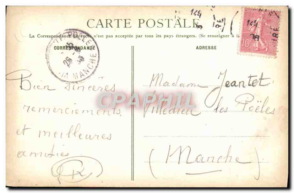 CPA Monaco et Monte Carlo — Rückseite