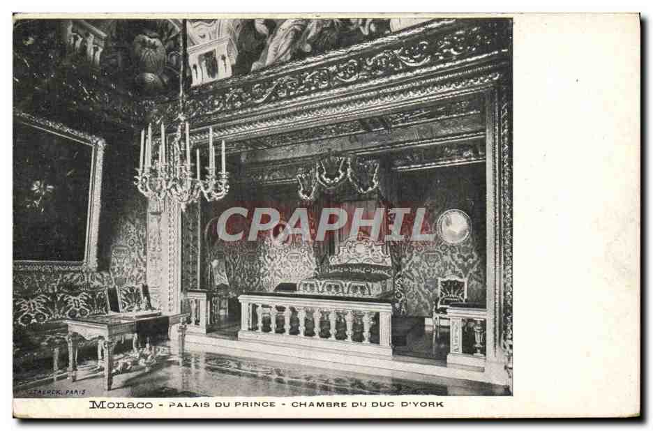 CPA Monaco Palais Du Prince Chambre Du Duc d'York