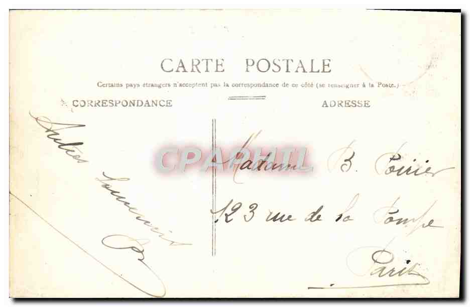 CPA Monte Carlo Terrasses du Casino — Rückseite