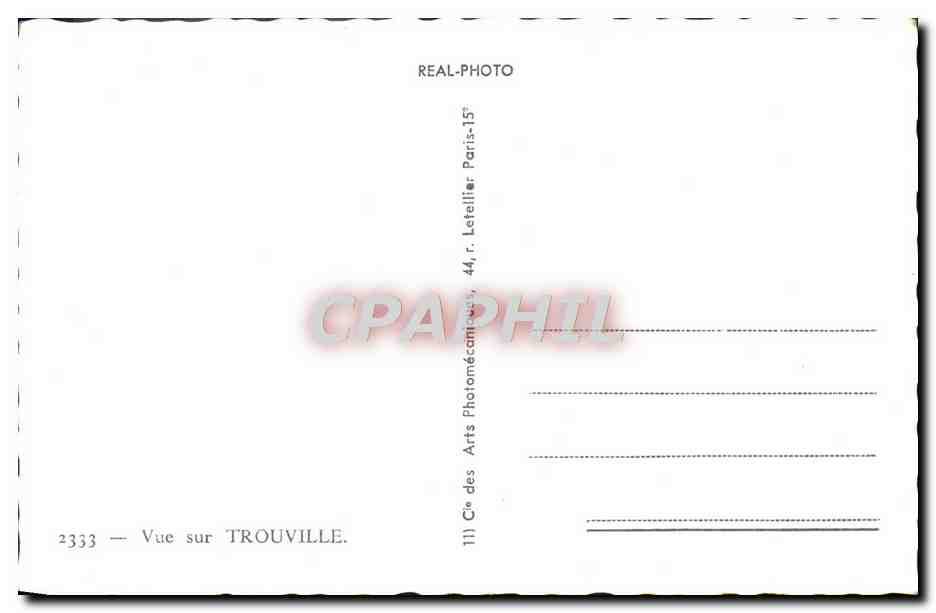 CPM Trouville Bateaux — Back