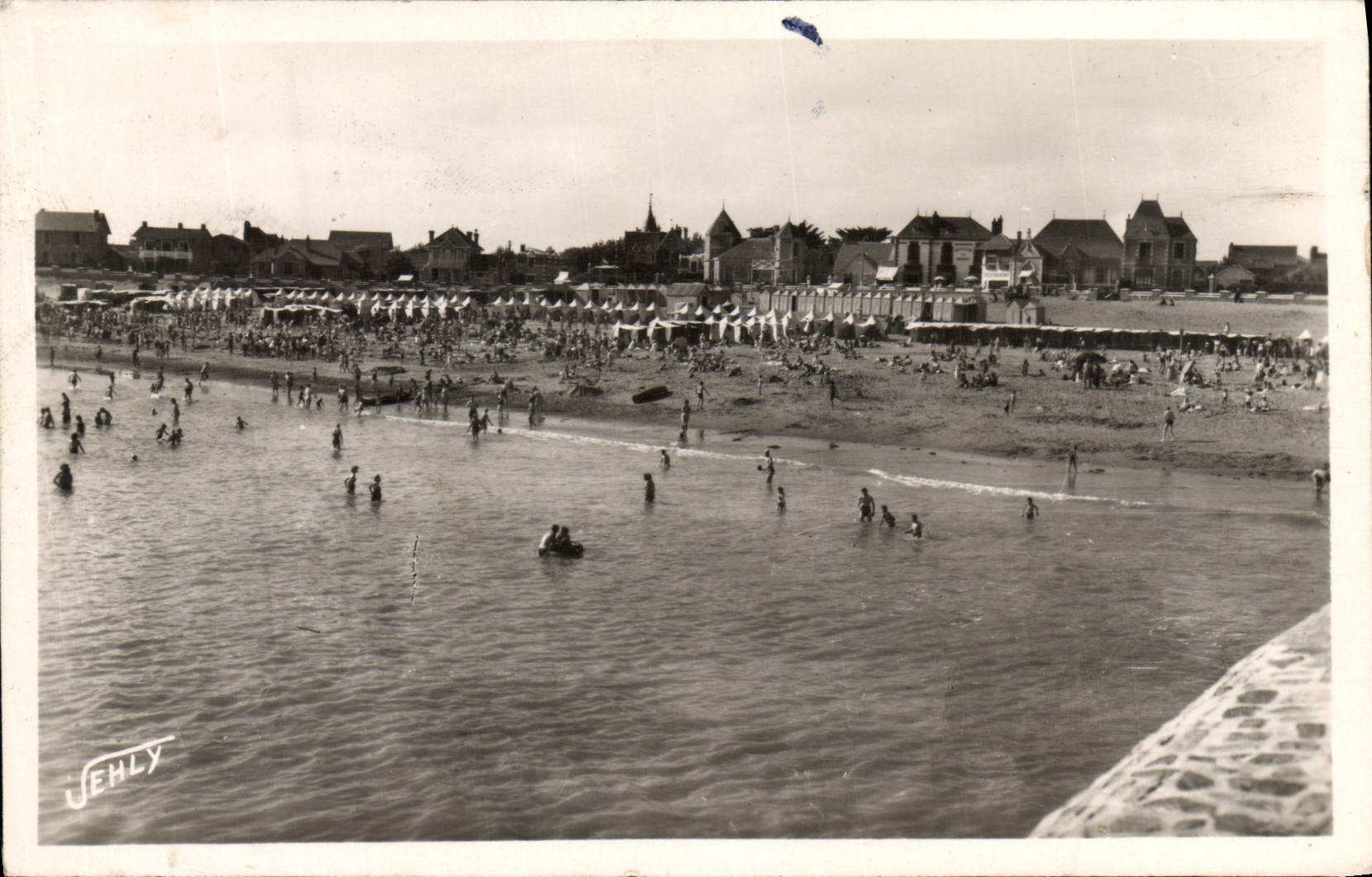 Plage de Croix-de-Vie — vue animée — Edition Jehly, n°832