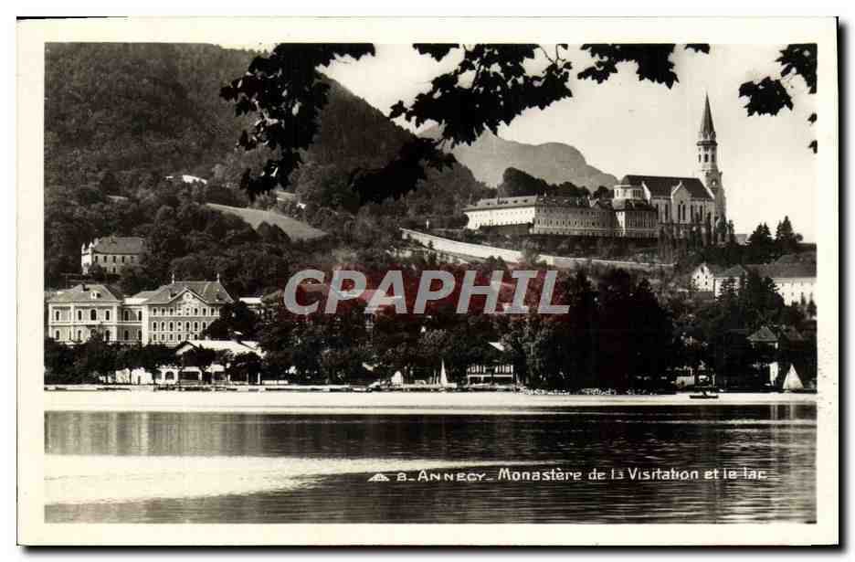 CPM Annecy Monastere de la Visitation et le lac
