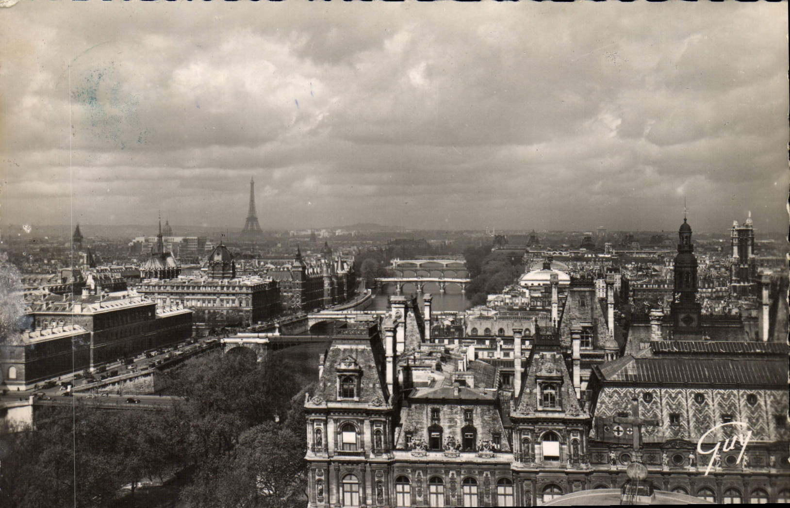 Paris und seine Wunder — Aussicht auf die sieben Brücken — Guy