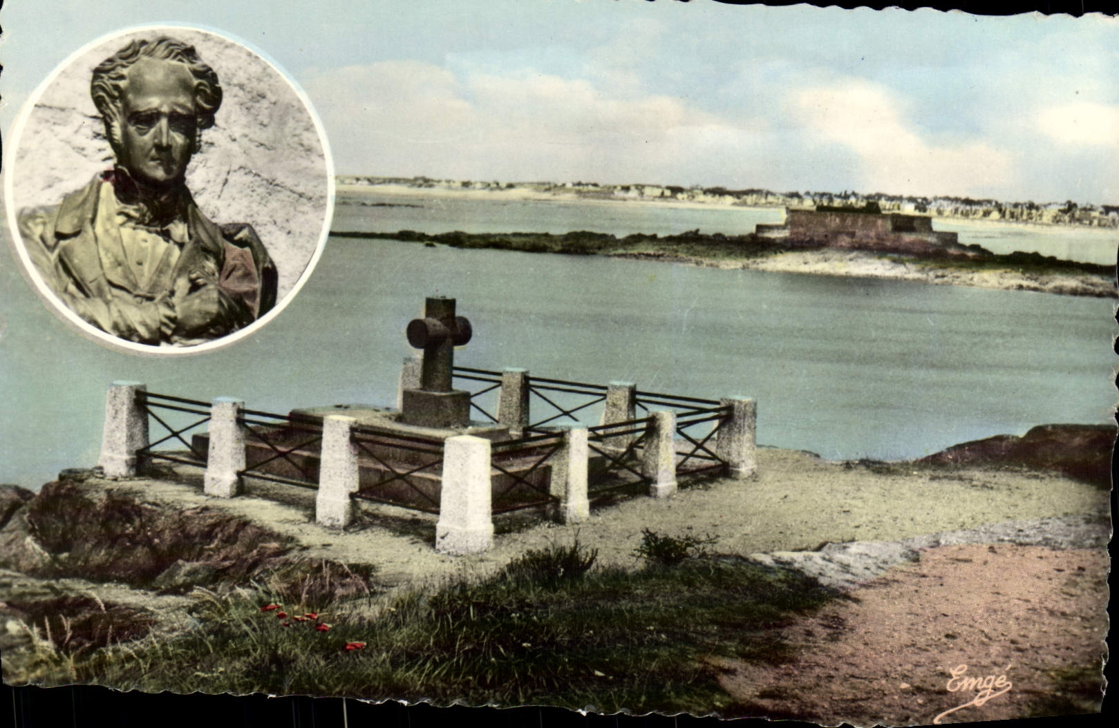 Tombeau de Théodore Botrel — Côte d'Émeraude — Saint-Malo — Éditeur Emge'