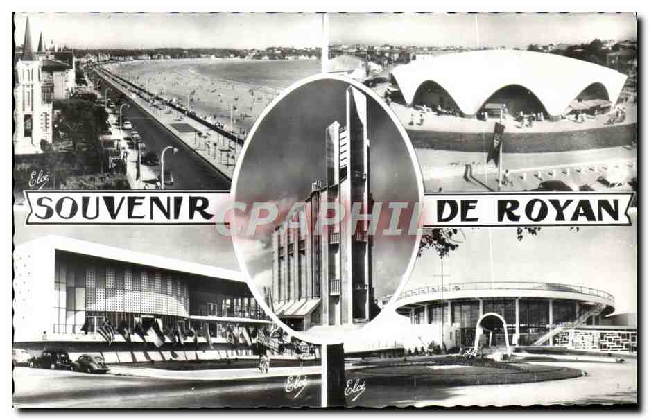 CPM Royan La Plage Le Marche L'Eglise Palais des Congres Casino