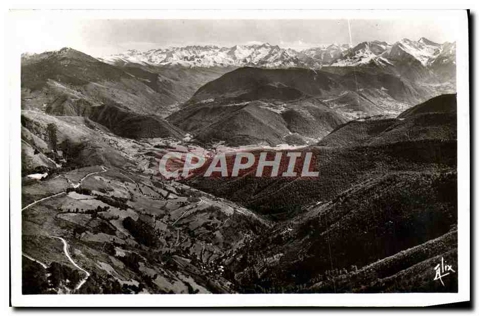 CPM Route du col d'Aspin Vue sur la vallee d'Aure