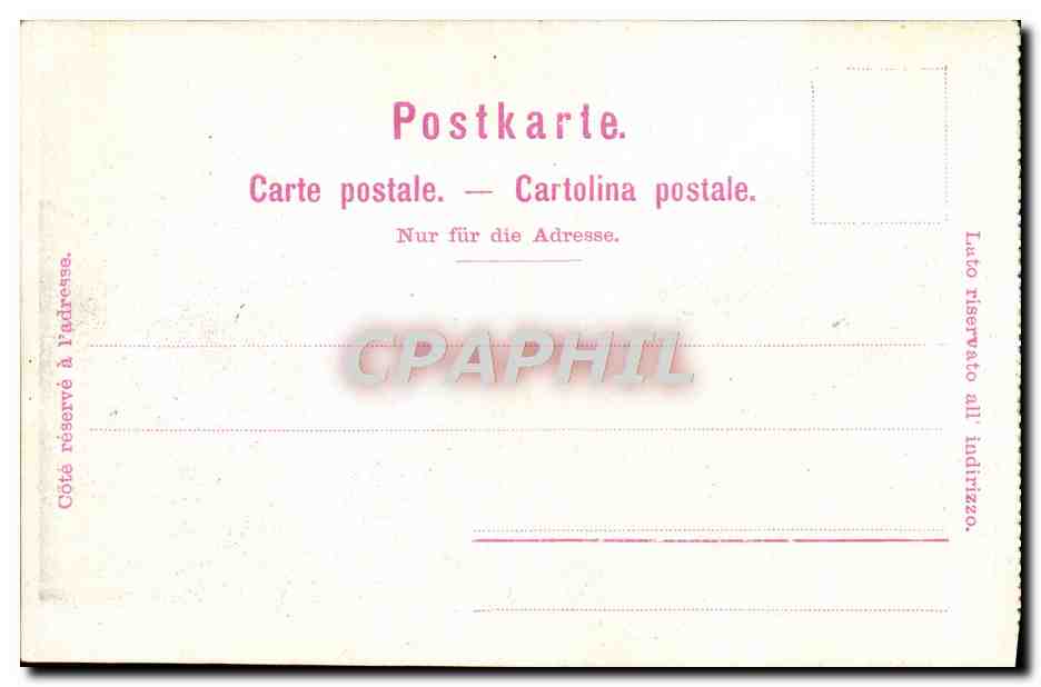 CPA Geneva Rue de la Corraterie — Rückseite
