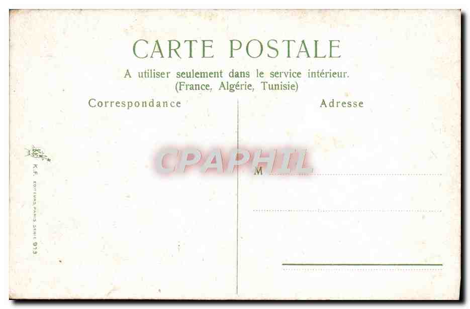 CPA Fantaisie Femme au bord de l'eau — Verso