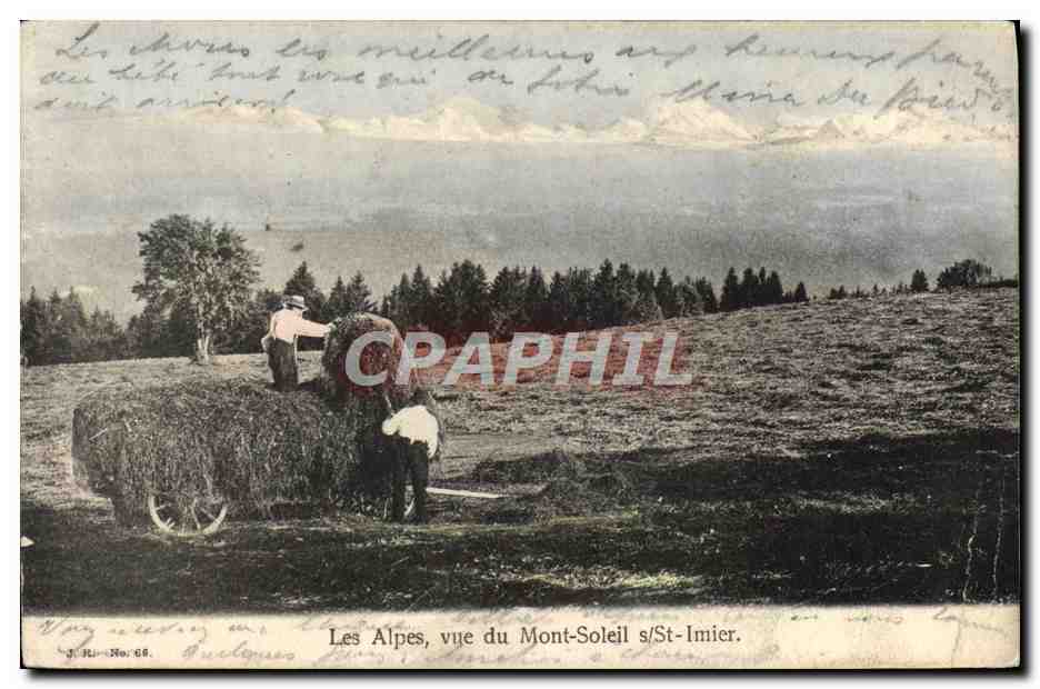 CPA Les Alpes Vue Du Mont Soleil St Imier