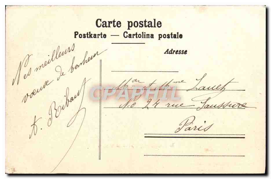 CPA Lago Magglore Isola Bella — Rückseite
