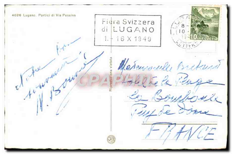CPM Lugano Portici Di Via Pessina — Rückseite