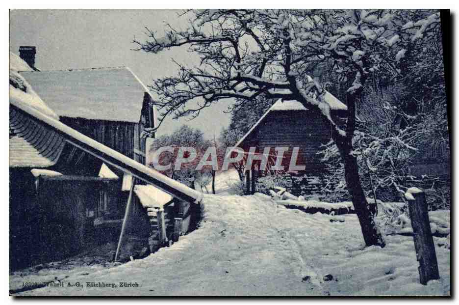CPA Maisons en Suisse