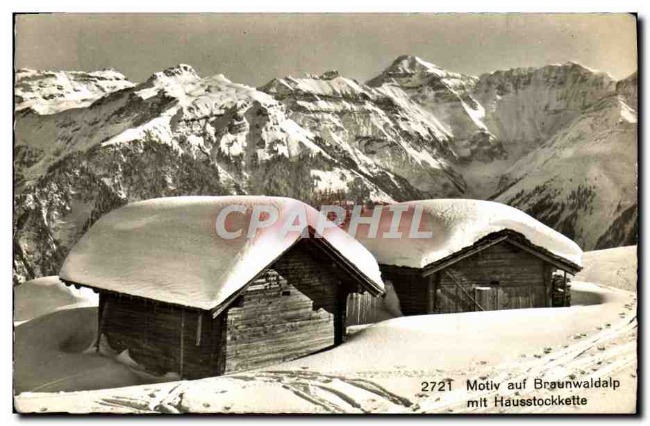 CPM Motiv Auf Braunwaldalp Mit Hausstockkette