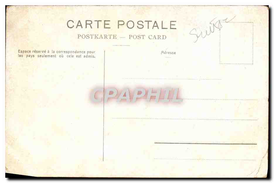 CPA Vevey Debarcadere Et Chateau Couvreu — Rückseite