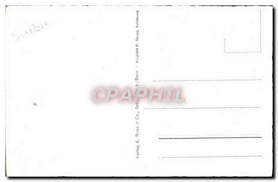 CPA Fliegeraufnahme Von Weesen Mit Amden u Leistkamm — Rückseite