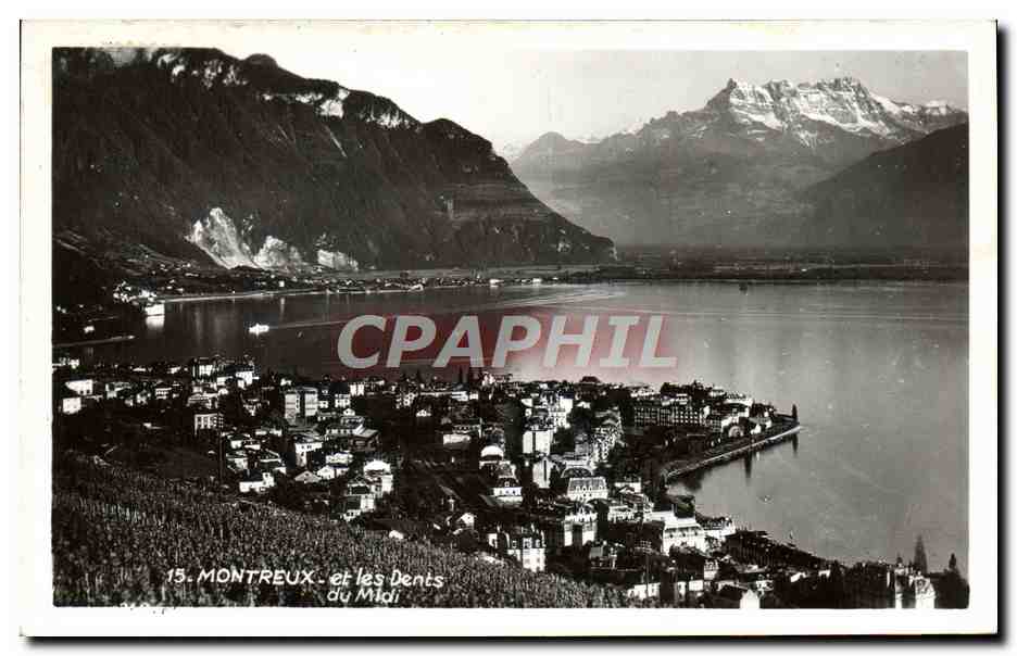 CPA Montreux Et Les Dents Du Midi
