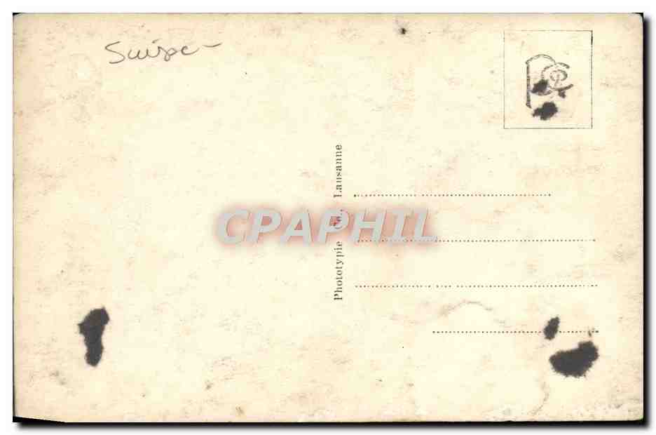 CPA La Chaux De Fonds Vue Generale — Rückseite