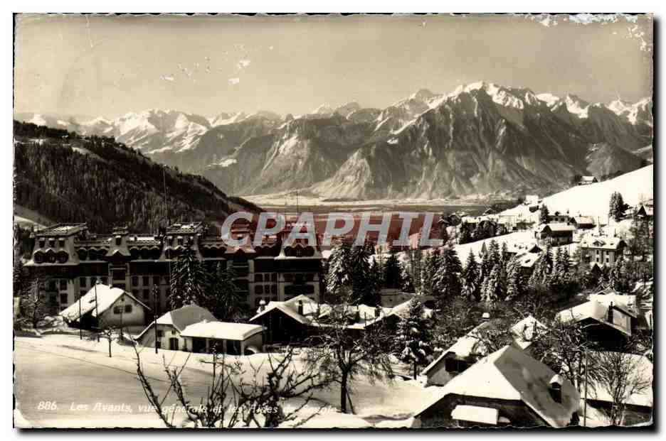 CPA Les Avants Vue Generale et les Alpes de Savoie 