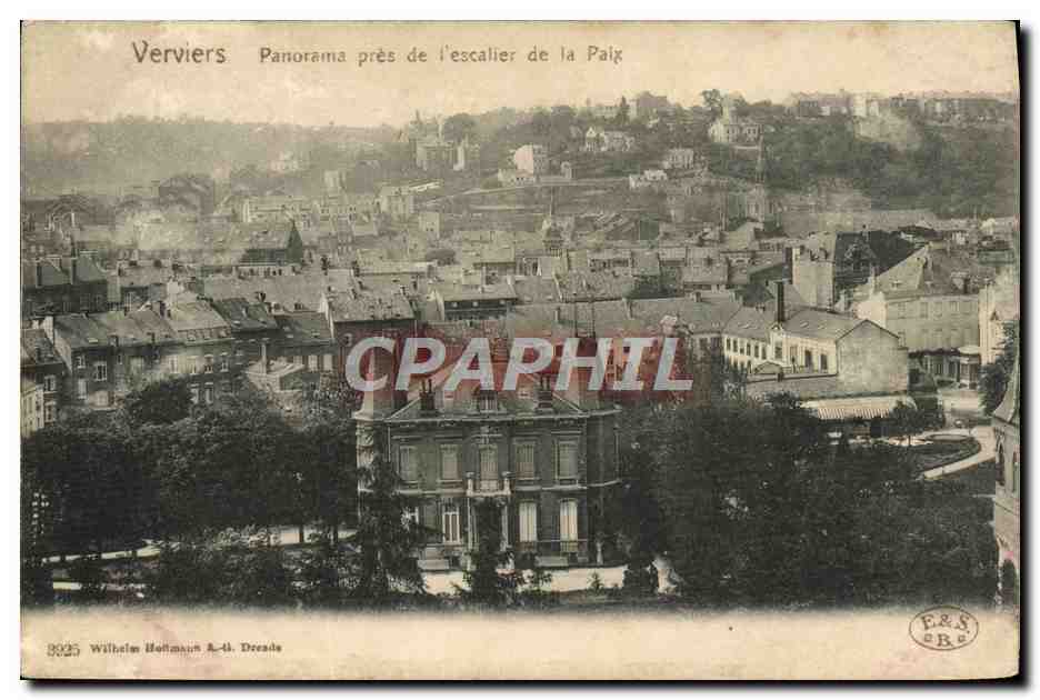 CPA Verviers Panorama Pres De l'Escalier De La paix