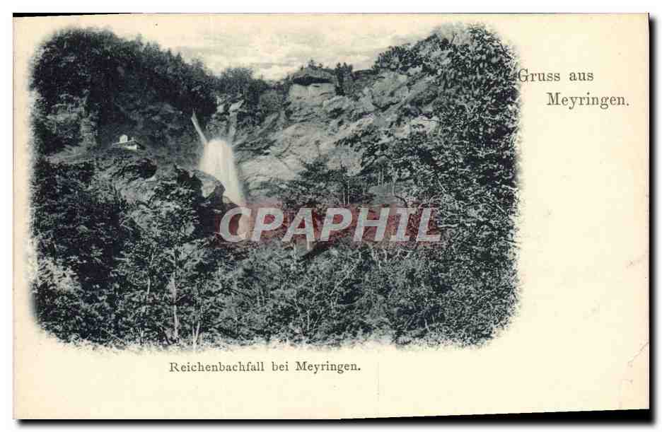 CPA Gruss Aus Meyringen Reichenbachfall Bei Meyringen