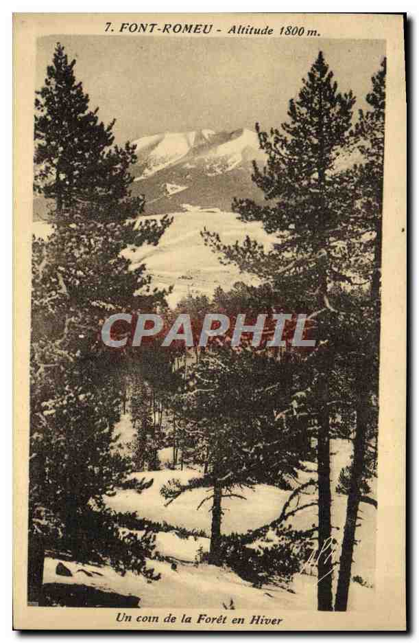 CPA Font Romeu Altitude Un Coin De La Fort En Hiver