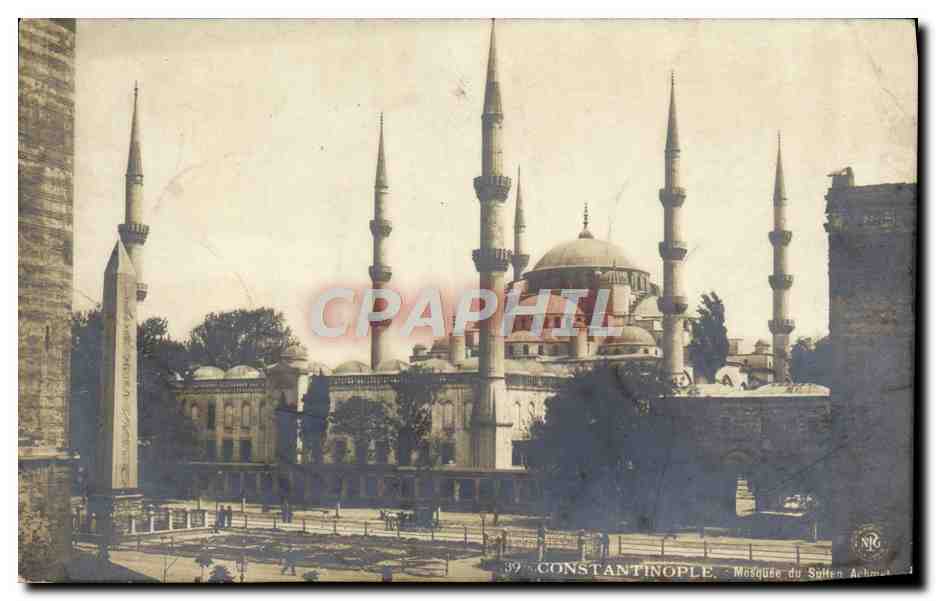 CPA Constantinople Mosque Du Sultan Achmet