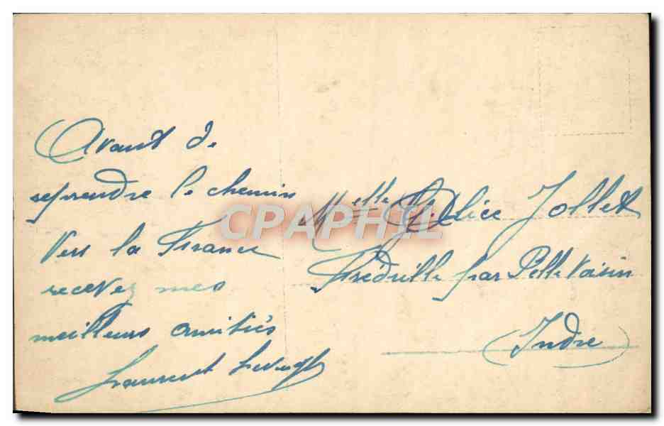 CPA Constantinople Mosque Du Sultan Achmet — Verso