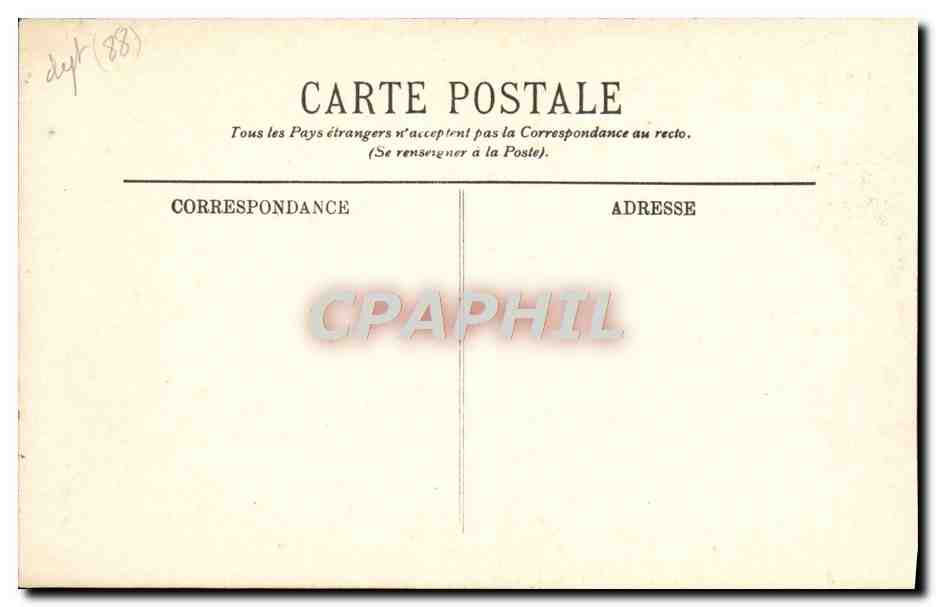 CPA Vittel Le Vittel Palace — Back