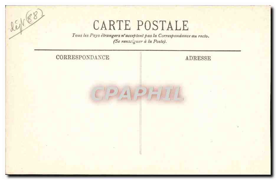 CPA Vittel Les Galeries — Back