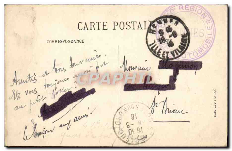 CPA Rennes Le Jardin Des Plantes Les Serres — Rückseite