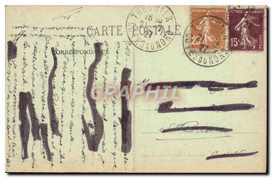 CPA Cote d'Emeraude La Guimorais Pres Rotheneuf Etude d'arbres au bois du Lupin — Rückseite