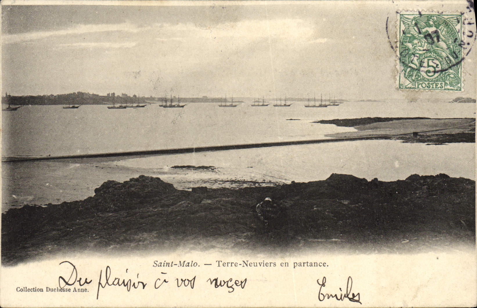 Saint-Malo — Terre-Neuvières en partance — Collection Duchesse Anne