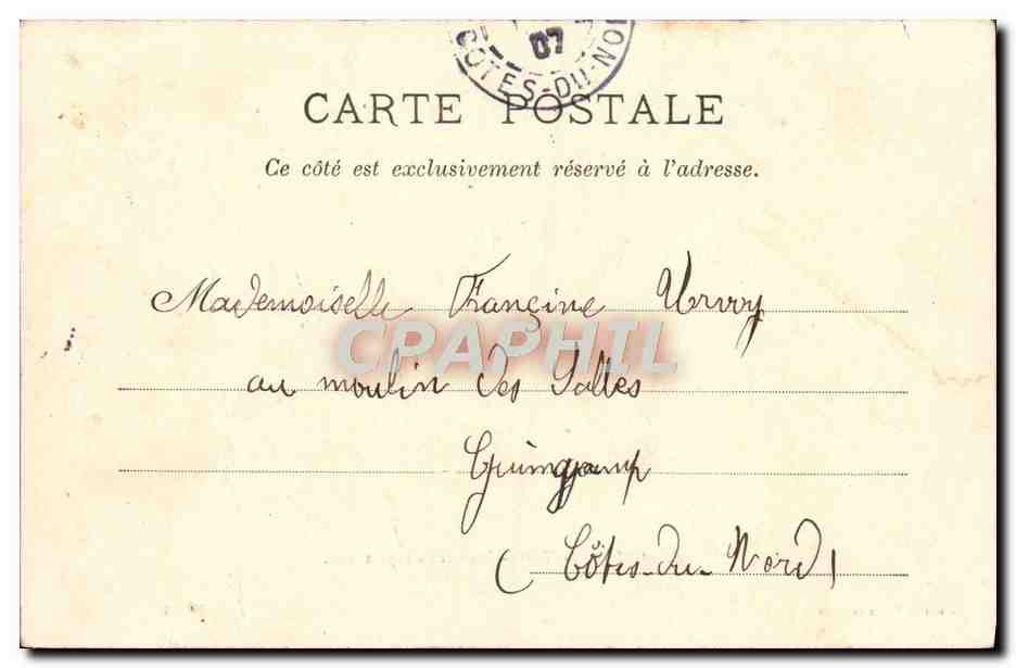 Saint-Malo — Terre-Neuvières en partance — Collection Duchesse Anne — Verso