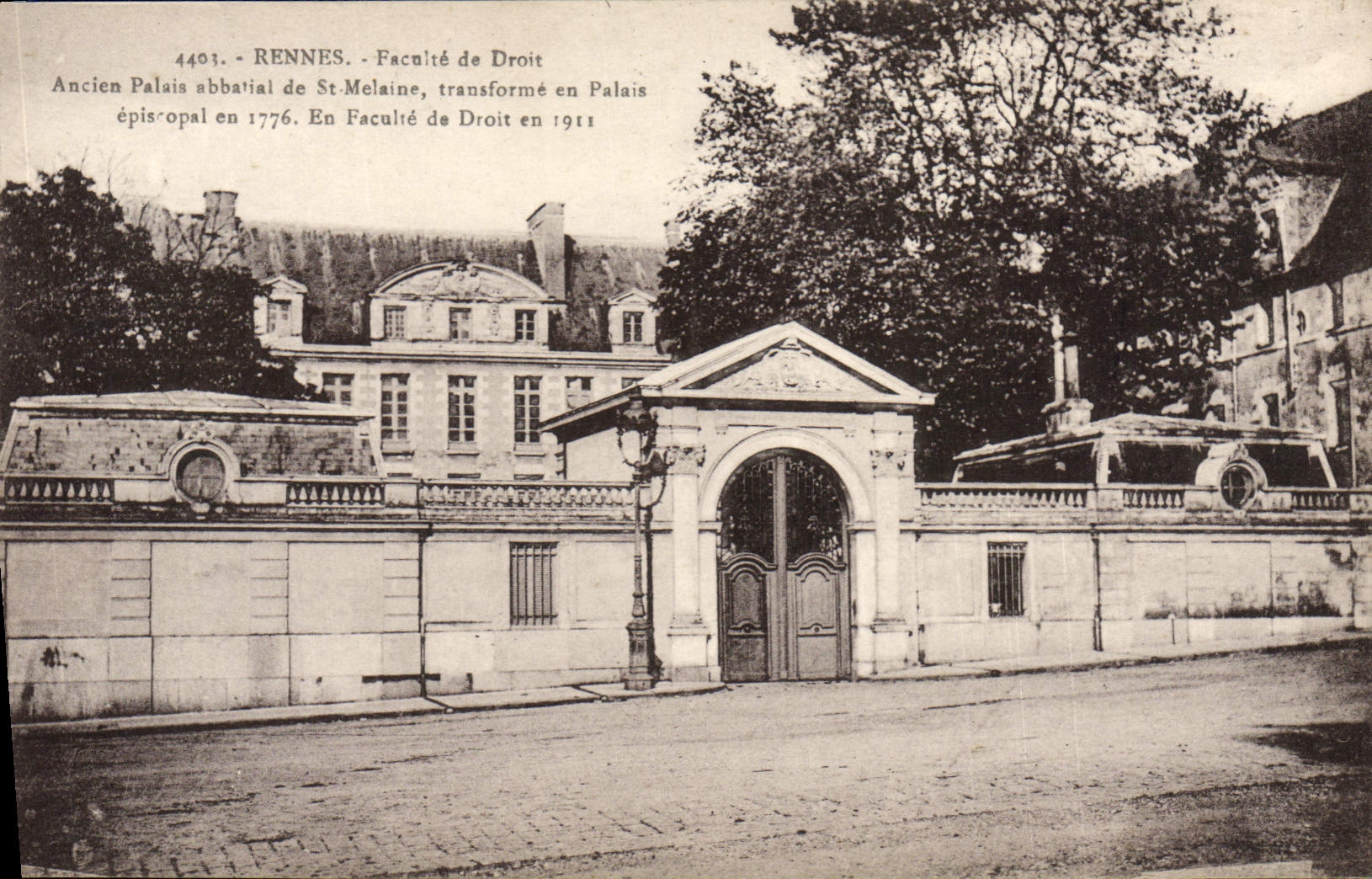 CPA Rennes Faculte De Droit Ancien palais abbatial de St Melaine 