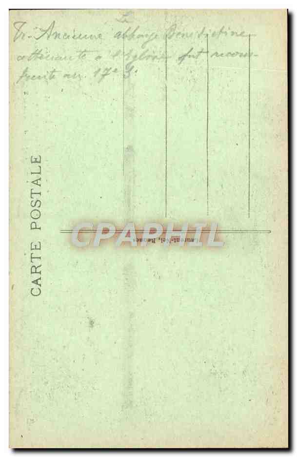 CPA Rennes Faculte De Droit Ancien palais abbatial de St Melaine  — Rückseite