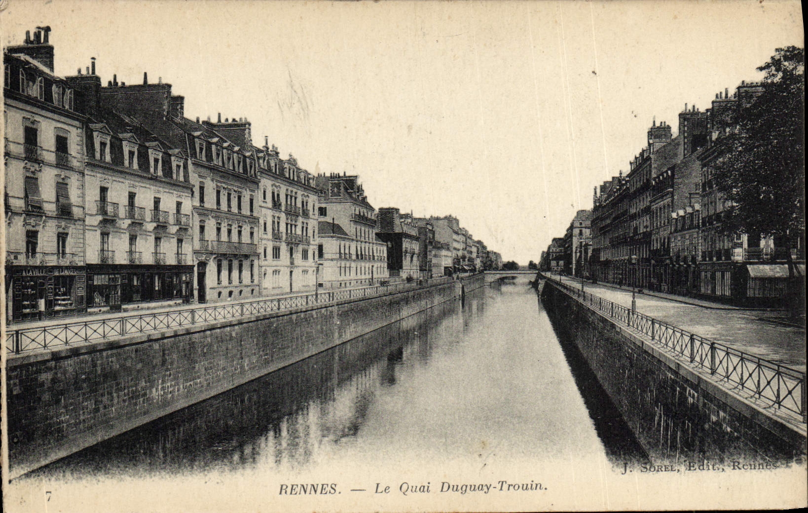 Rennes — Le Quai Duguy-Trouin — J. Sorel, Edit., Rennes
