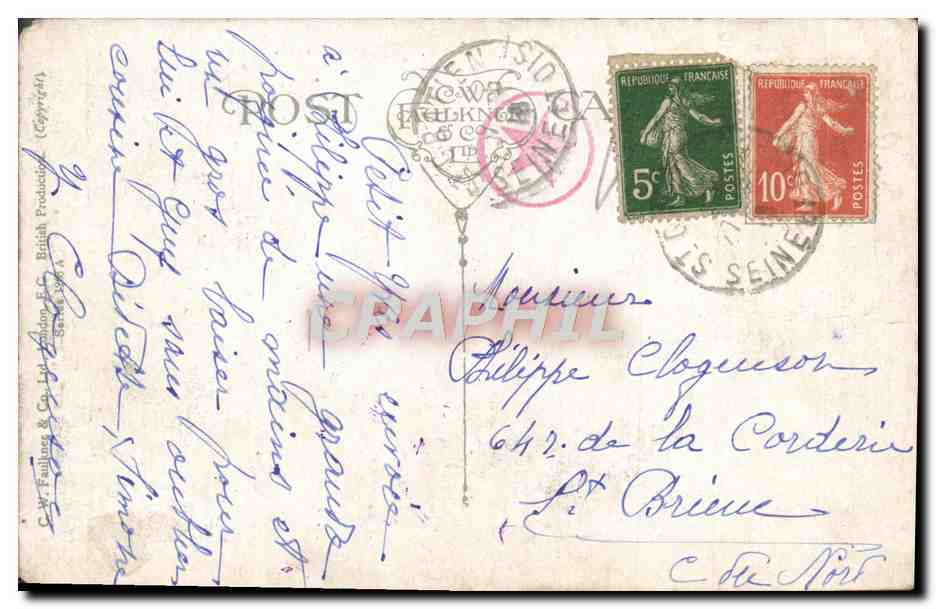 Cortège Lumineux — The Festa Day — Paris, éditeur S.W. Fawcett & Co. Ltd. — Reverso